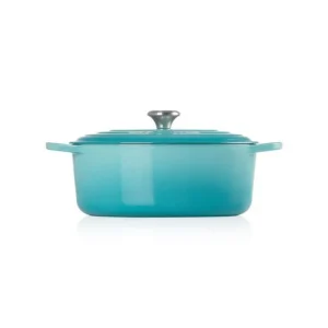 Cocotte En Fonte Ovale 31 Cm Caraïbes Le Creuset Signature en vente 9