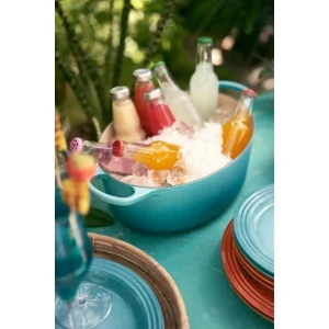 Cocotte En Fonte Ovale 31 Cm Caraïbes Le Creuset Signature en vente 15