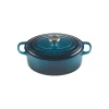 Cocotte En Fonte Ovale 31 Cm Deep Teal Le Creuset Signature magasin solde 14