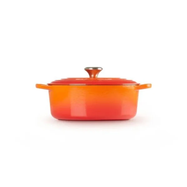 Authentic Original licence Cocotte En Fonte Ovale 31 Cm Volcanique Le Creuset Signature 3