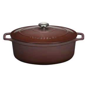 Cocotte En Fonte Ovale 33 Cm Bois De Rose Chasseur site soldes 8