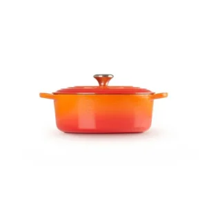 Cocotte En Fonte Ovale 33 Cm Volcanique Le Creuset Signature grande qualité 9