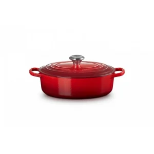 Cocotte En Fonte Ovale Basse 27 Cm Cerise Le Creuset Signature magasin pour 9