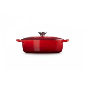 Cocotte En Fonte Ovale Basse 27 Cm Cerise Le Creuset Signature magasin pour 11