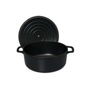 Cocotte En Fonte Ronde 18 Cm Noir Mat Chasseur Retour gratuit en magasin. 12