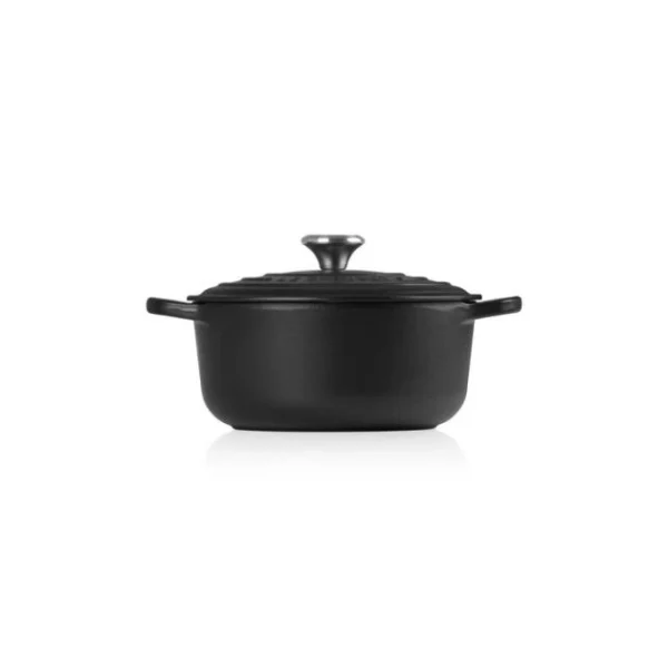 Livraison internationale Cocotte En Fonte Ronde 18 Cm Noir Mat Le Creuset Signature 3