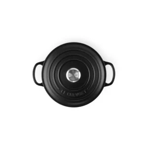 Livraison internationale Cocotte En Fonte Ronde 18 Cm Noir Mat Le Creuset Signature 10