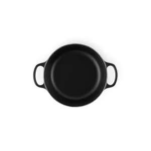 Livraison internationale Cocotte En Fonte Ronde 18 Cm Noir Mat Le Creuset Signature 12