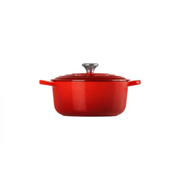 site en ligne Cocotte En Fonte Ronde 20 Cm Cerise Le Creuset Signature 3