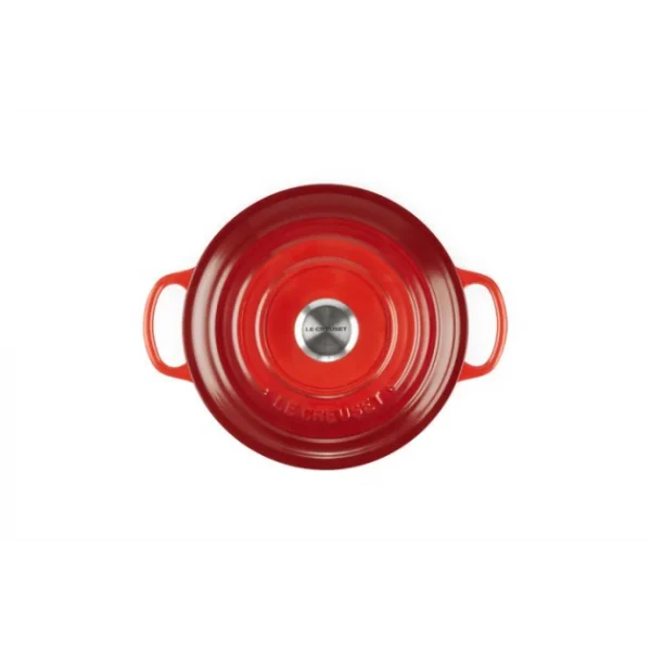 site en ligne Cocotte En Fonte Ronde 20 Cm Cerise Le Creuset Signature 4