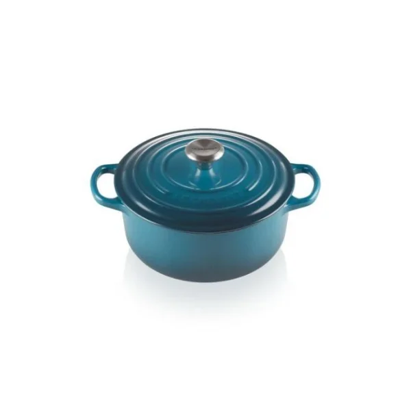 marque moins cher Cocotte En Fonte Ronde 20 Cm Deep Teal Le Creuset Signature 1