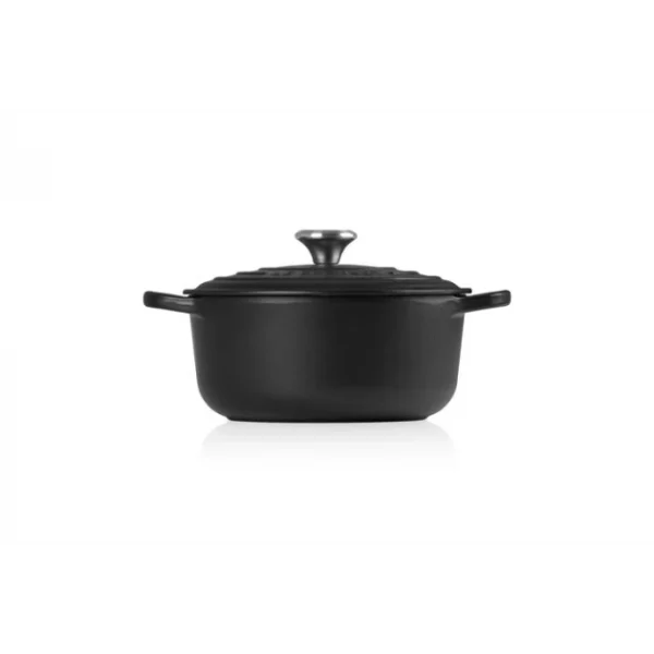 garantie de qualité Cocotte En Fonte Ronde 20 Cm Noir Mat Le Creuset Signature 3