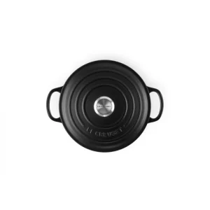 garantie de qualité Cocotte En Fonte Ronde 20 Cm Noir Mat Le Creuset Signature 12