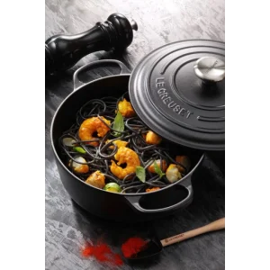 garantie de qualité Cocotte En Fonte Ronde 20 Cm Noir Mat Le Creuset Signature 16