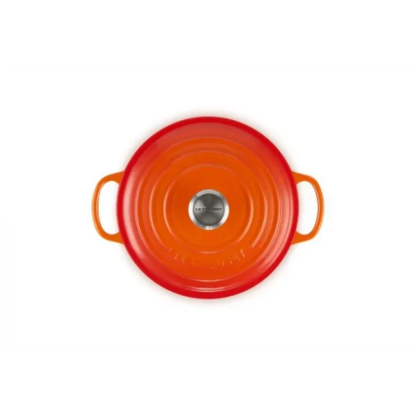 Cocotte En Fonte Ronde 20 Cm Volcanique Le Creuset Signature soldes en ligne 4