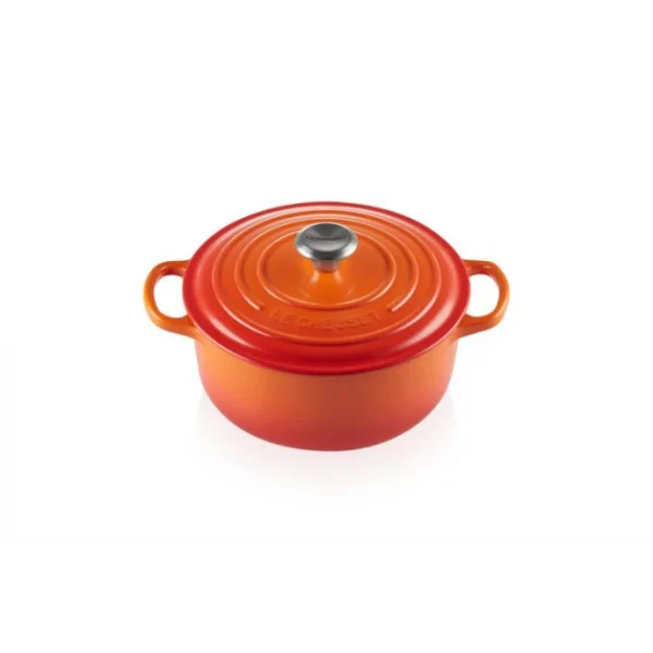 Cocotte En Fonte Ronde 20 Cm Volcanique Le Creuset Signature soldes en ligne 1