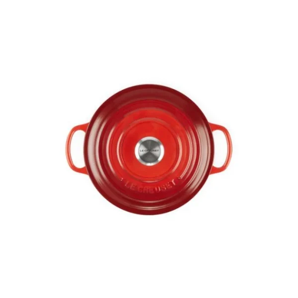 Livraison rapide Cocotte En Fonte Ronde 22 Cm Cerise Le Creuset Signature 4