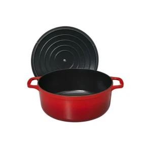 luxe soldes Cocotte En Fonte Ronde 22 Cm Rubis Chasseur 11