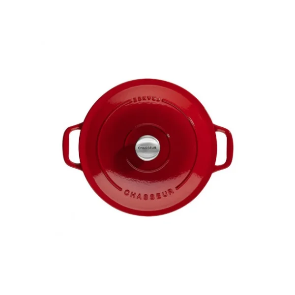 luxe soldes Cocotte En Fonte Ronde 22 Cm Rubis Chasseur 1