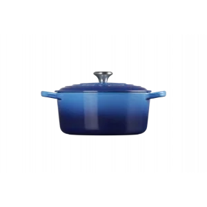 Cocotte En Fonte Ronde 22 Cm Signature Azur Le Creuset en vente 8