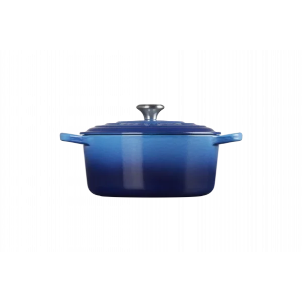 Cocotte En Fonte Ronde 22 Cm Signature Azur Le Creuset en vente 3