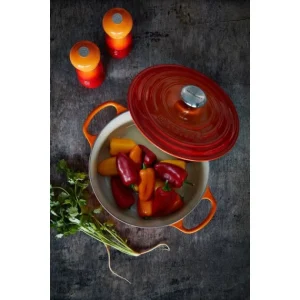 site pas cher Cocotte En Fonte Ronde 22 Cm Volcanique Le Creuset Signature 16