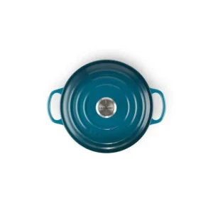 Cocotte En Fonte Ronde 24 Cm Deep Teal Le Creuset Signature Acheter Maintenant 12