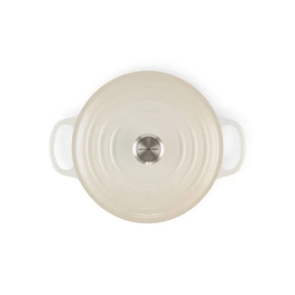 mode Cocotte En Fonte Ronde 24 Cm Meringue Signature Le Creuset 4