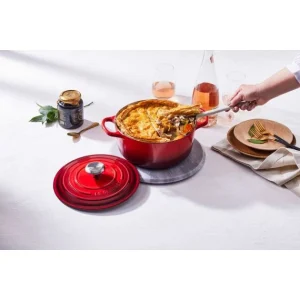 Vente Cocotte En Fonte Ronde 26 Cm Cerise Le Creuset Signature 18