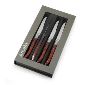 en vente Coffret 4 Couteaux Steak Royal Steak Bois 22,5 Cm Amefa 9