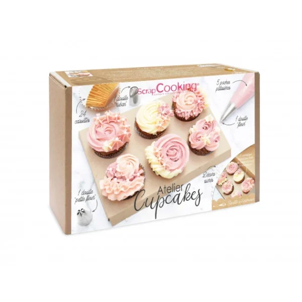 achat pas cher Coffret Atelier Cupcakes ScrapCooking 1