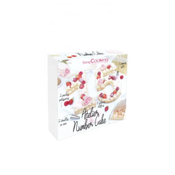 Coffret Atelier Number Cake (16 Pièces) Scrapcooking garantis authentique 1