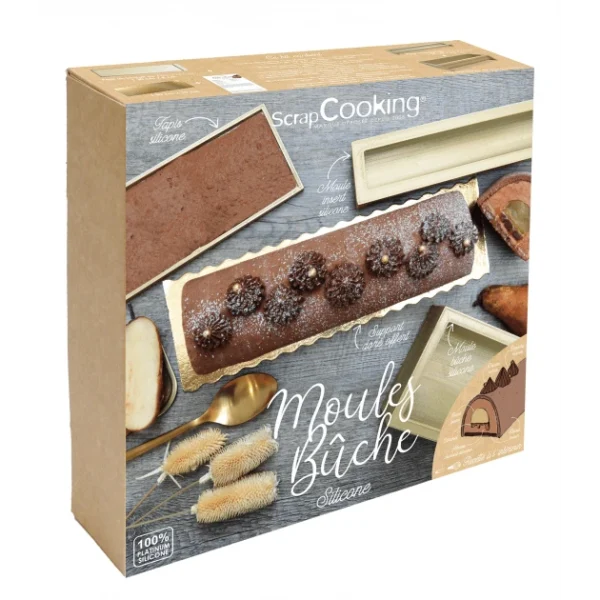 magasins pas chers Coffret Bûche De Noël Scrapcooking 1