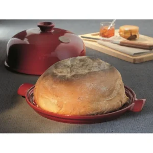 Coffret Cloche à Pain Emile Henry 28 Cm Couleur Grand Cru jusqu'à 8