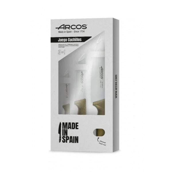 Coffret Couteaux Niza Doré Irisé (x3) Arcos De super promotions disponibles 1