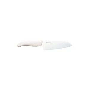 marques pas cher Coffret Kyocera – 1 Couteau D’Office + 1 Santoku, Manche Blanc 8