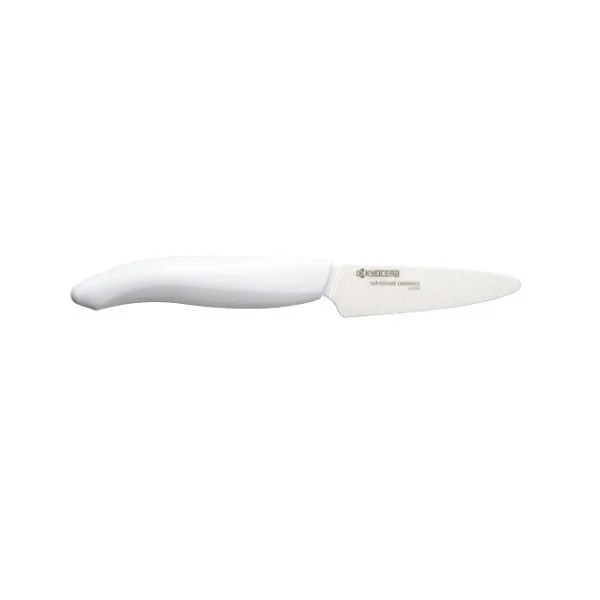 marques pas cher Coffret Kyocera – 1 Couteau D’Office + 1 Santoku, Manche Blanc 4