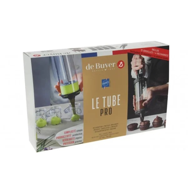 Coffret Le Tube Pro Piston à Pâtisserie + Recharges Et Douilles De Buyer boutique pas cher 3