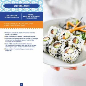 HACHETTE CUISINE Coffret Livre De Recettes L’atelier Du Sushi, Chez Hachette vente pas cher en ligne 19