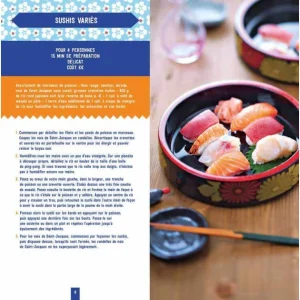 HACHETTE CUISINE Coffret Livre De Recettes So Sushis + 6 Repose-Baguettes, 6 Paires De Baguettes, Chez Hachette magasin pour 17