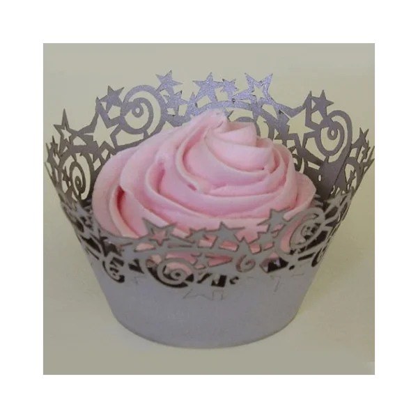 Les achats en ligne Contour Cupcakes Etoile Argenté PME (x12) 1