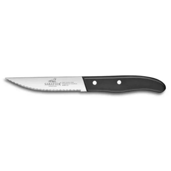 Couteau à Steak Dallas 12,5 Cm Sabatier Manche Noir Acheter Maintenant 1