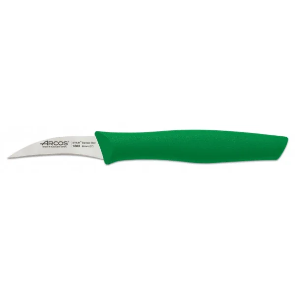 vente chaude Couteau D’Office Inox 6 Cm Vert Arcos NOVA 1