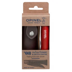 Couteau De Poche Baroudeur Avec Etui Rouge Opinel mode 14