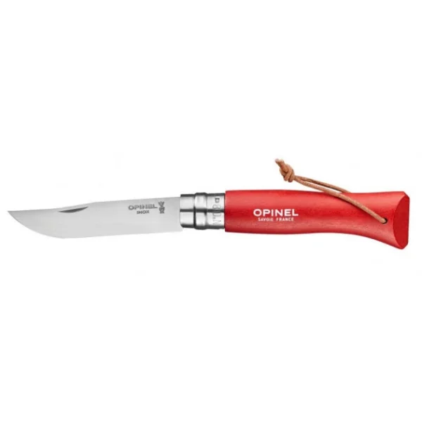 Couteau De Poche Baroudeur Avec Etui Rouge Opinel mode 1