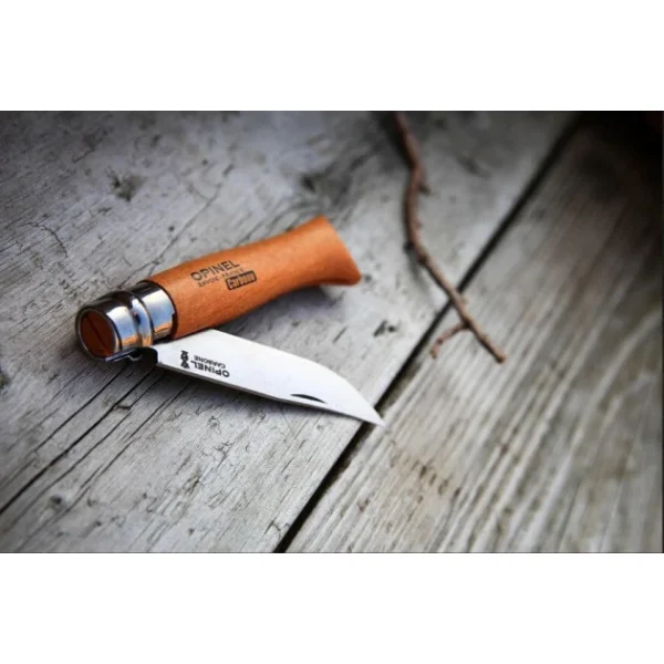 Couteau De Poche N°12 En Carbone Opinel beauté 4