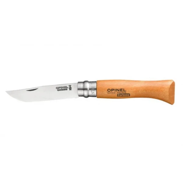 livraison la plus rapide Couteau De Poche N°8 En Carbone Opinel 1