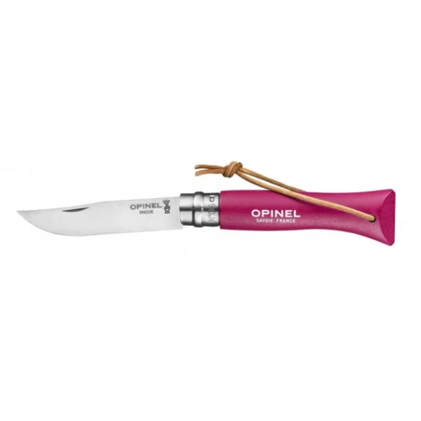 vente luxe pas cher Couteau N°6 Baroudeur Framboise Colorama Opinel 1