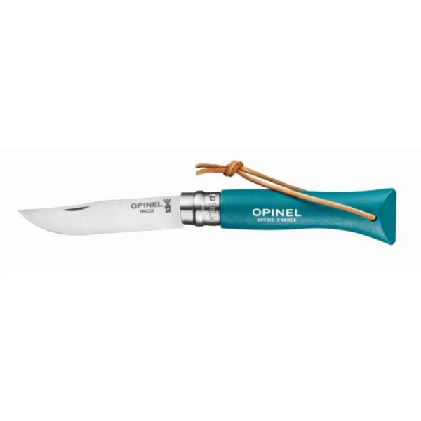 Couteau N°6 Baroudeur Turquoise Colorama Opinel vente à bas prix 1