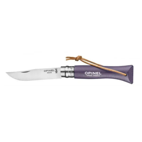 Couteau N°6 Baroudeur Violet Gris Colorama Opinel belle 1